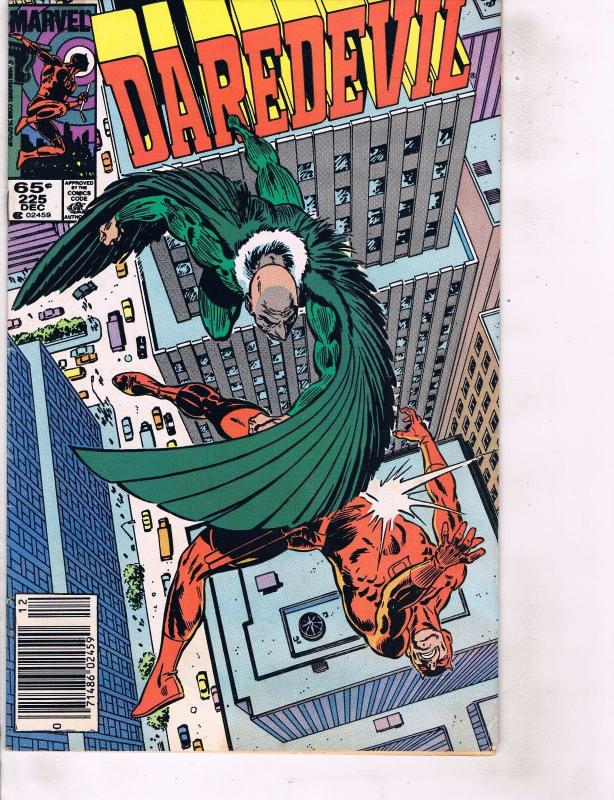 Lot Of 5 Daredevil Marvel Comic Book #221 222 225 229 231 BH50