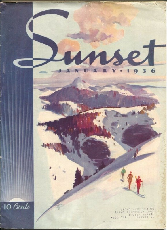 Sunset 1/1936-Magazine of Western Living-furniture-travel-gardens-FN