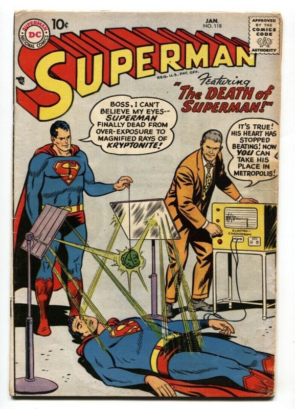 Superman #118 1958-DC-Curt Swan-comic book-VG