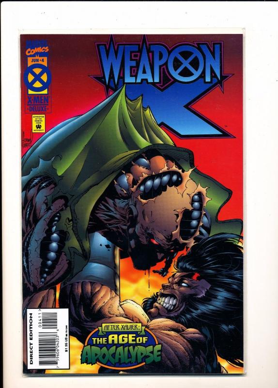 MARVEL SET of 4- X-men Age of Apocalypse WEAPON X #1,2,3,4 (1-4) F/VF (SIC534) 