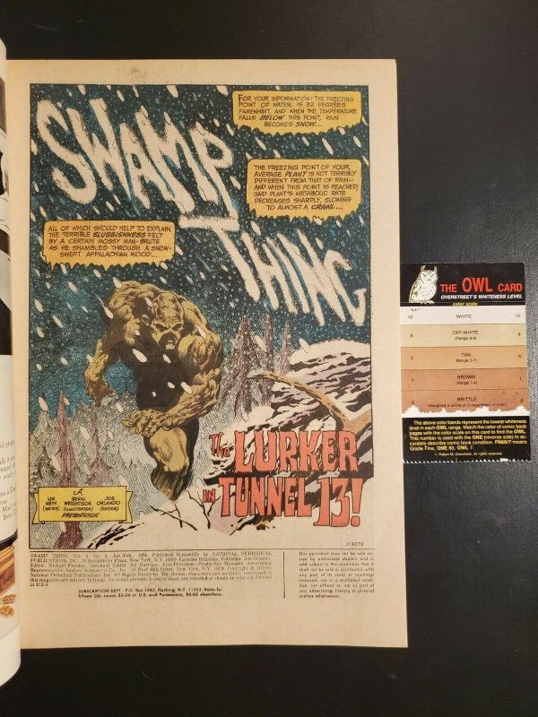 Swamp Thing #8 (1974) F/VF (7.0) classic Bernie Wrightson art |