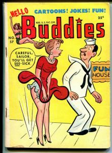 Hello Buddies #57 10/1952-Harvey-spicy cartoons & gags-Bill Powell art-VG/FN