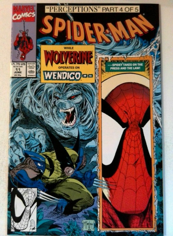 Spider-Man #11 Marvel 1991 NM- Copper Age 1st Printing Comic Book