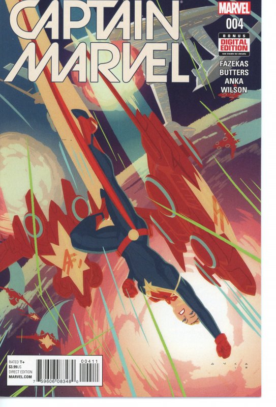 Captain Marvel 4 (2016 series) 9.0 (our highest grade)