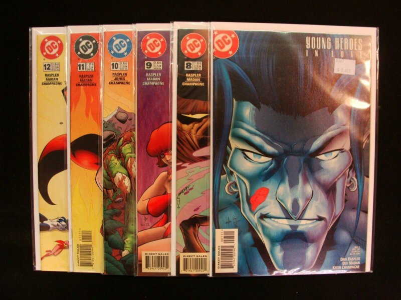 Young Heroes in Love #1-12 Complete Set Run DC Raspler Madan Champagne