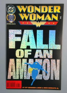Wonder Woman #100, NM- Fall of an Amazon, DC Comics, 1995 JR1