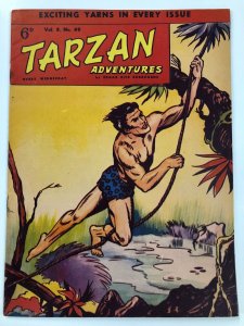 TARZAN ADVENTURES V 8#49  (1959)  B&W daily strip reprints FINE+ Moorcock, Maxon