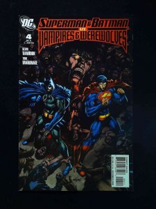 Superman And Batman Vs. Vampires And Werewolves #4  Dc Comics 2009 Vf/Nm