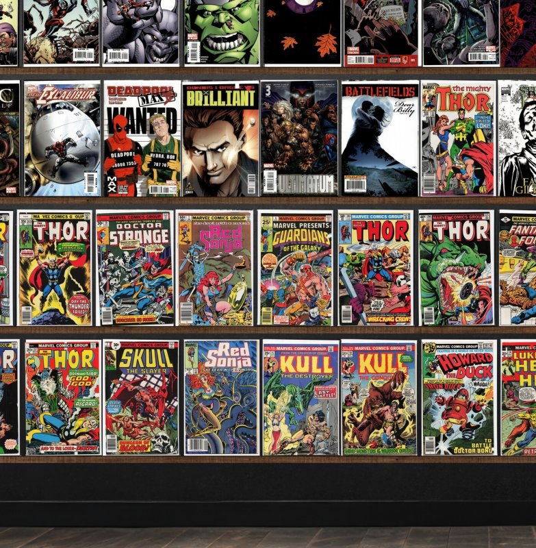 Huge Lot 150+ Comics with Thor, The Sword, Howard The Duck & More!