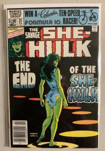 Savage She-Hulk #25 final issue Newsstand Marvel (5.0 VG/FN) (1982)