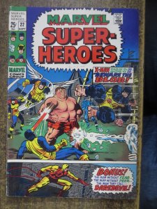 MARVEL SUPER HEROES 22 G Sept. 1969 DAREDEVIL! X-MEN! COMICS BOOK