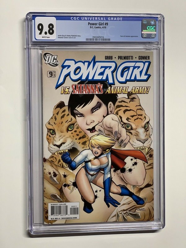 Power Girl 9 cgc 9.8 wp DC 2010 