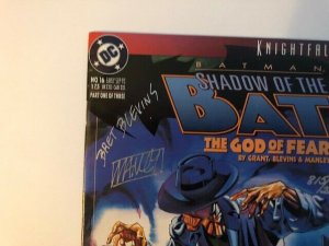 DC Comics 1993 Shadow of the Bat signed COA Bret Blevins VF/NM (SIC008)