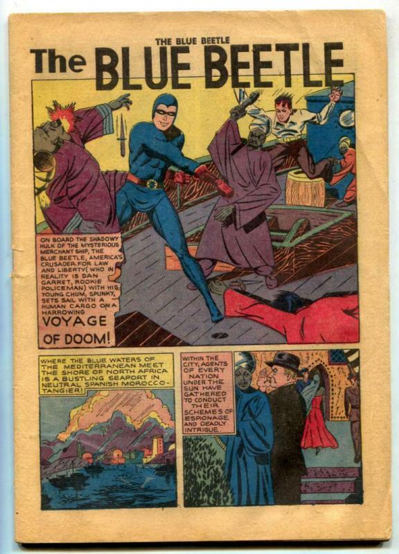 Blue Beetle #33 1944- Golden Age coverless reading copy