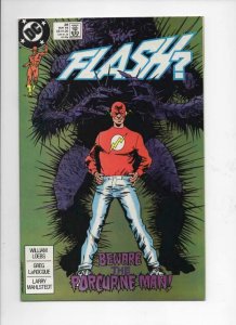 FLASH #26, VF/NM, Beware the Porcupine Man, 1987 1989, more DC in store