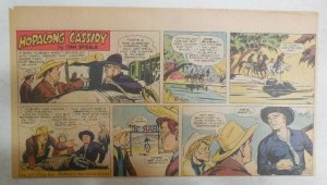 Hopalong Cassidy Sunday Page by Dan Spiegle from 7/10/1955 Size: 7.5 x 15 inches