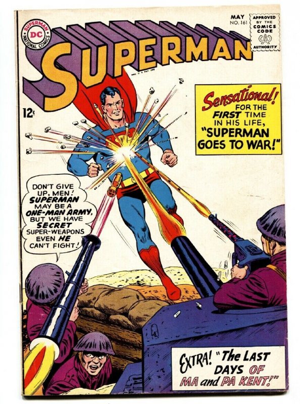 SUPERMAN #161 comic book 1963-DC COMICS-DEATH OF THE KENTS 