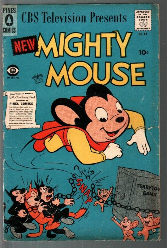 Mighty Mouse #78 1958-Pines-Heckle & Jeckle-VG