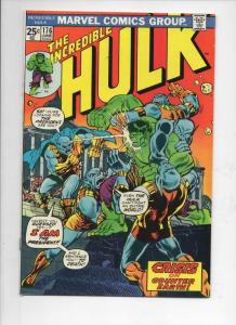 HULK 176, VF+, Incredible, Bruce Banner, Counter Earth, 1968 1974, Warlock cameo