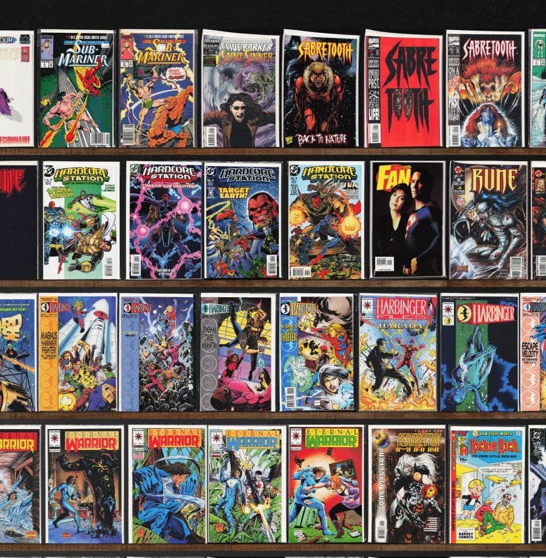 Huge Lot 150+ Comics with Savage Dragon, Excalibur, Eternal Warrior & More!