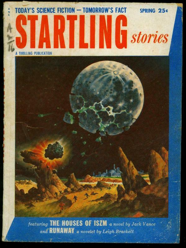 Startling Stories Pulp Spring 1954-Jack Vance-Leigh Brackett- Donovan's Brain VG