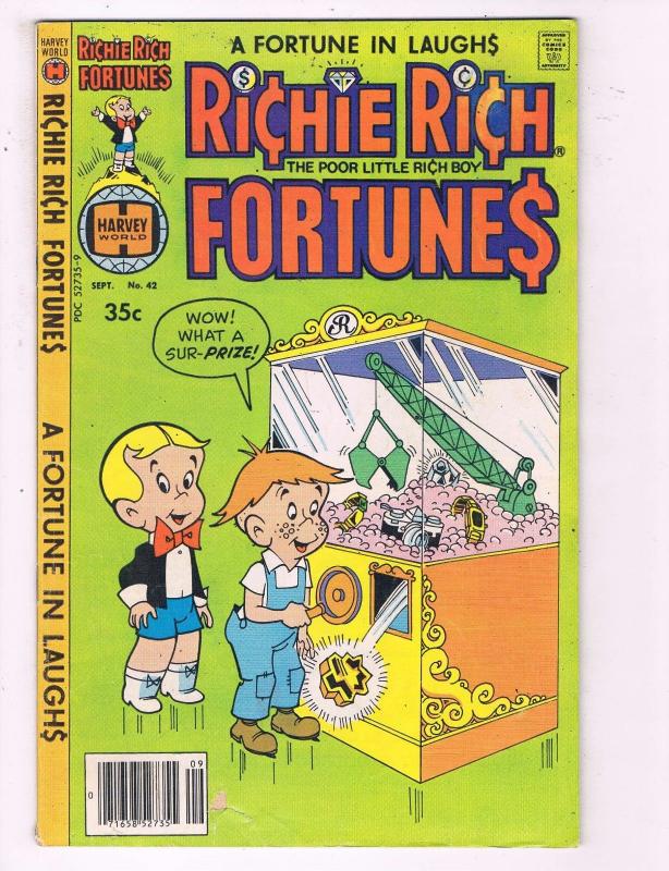 Richie Rich Fortunes #42 VF Harvey World Comic Book DE19