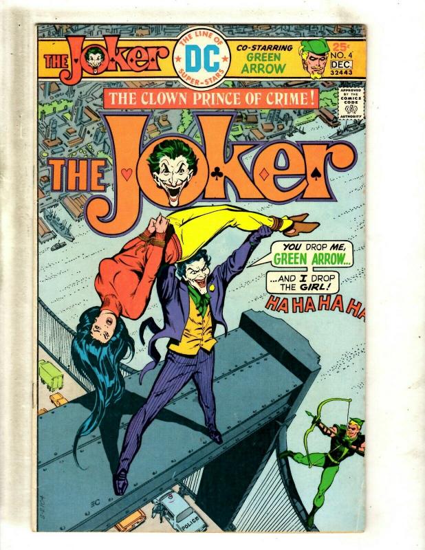 The Joker # 4 FN/VF DC Comic Book SIGNED By Julius Schwartz Batman Gotham J371