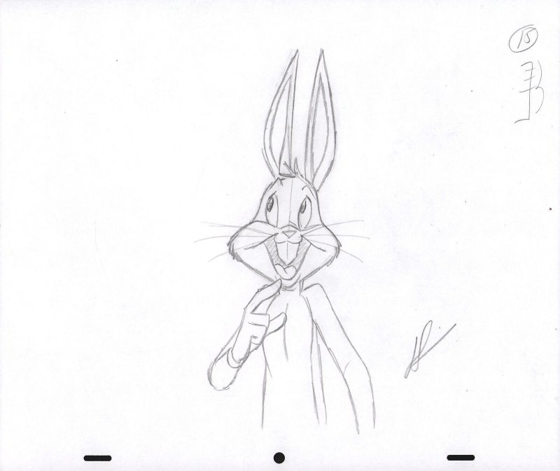 Bugs Bunny Animation Pencil Art - 15 - Realizing