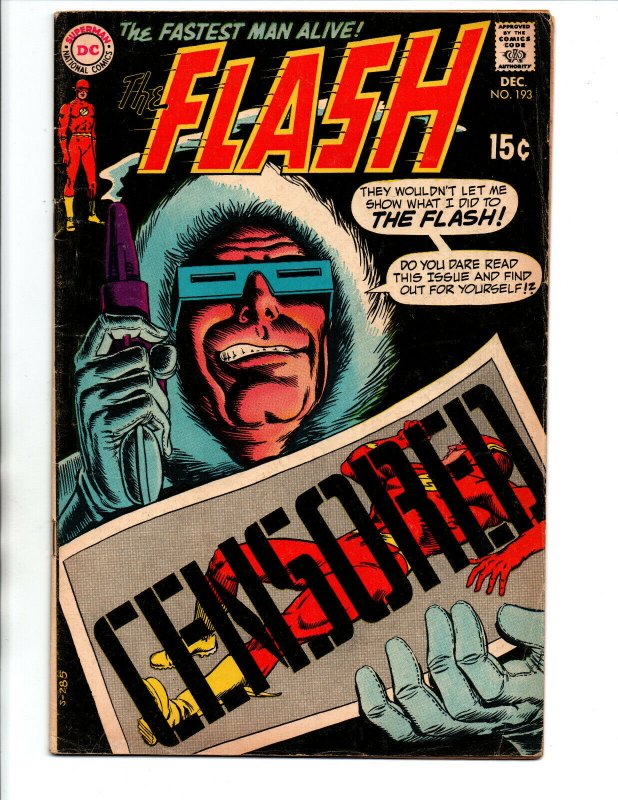 The Flash #193 - Captain Cold - 1969 - Very Good