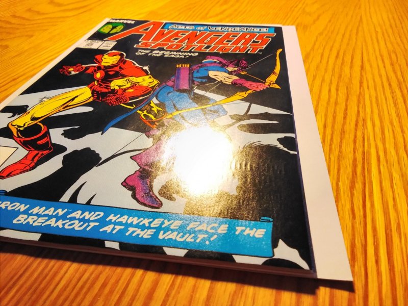 Avengers Spotlight #26 Direct Edition (1989) Iron-man Hawkeye