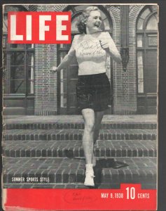 Life 5/9/1938-Cheesecake cover-Fashions-swmsuits-Dizzy Dean-Ginger Rogers-Str...