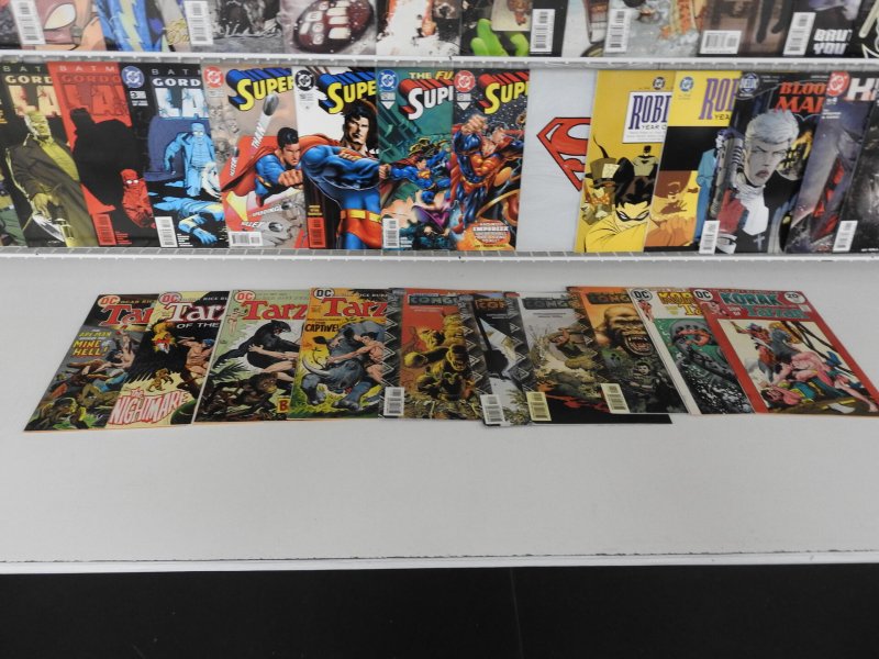 Huge Lot 120+ Comics W/ Superman, Robin, Tarzan+ Avg Fine- Condition!!