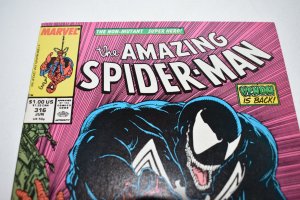 The Amazing Spider-Man #316 (1989) 1st Full Venom Cover VF+ 8.5 Comic Book