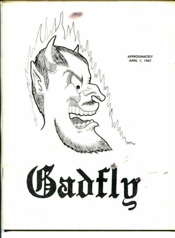 Gadfly 4/1/1967-Hofstra University humor magazine-comic book style humor-VG