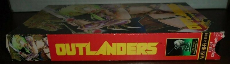 Outlanders VHS 1993 Dark Image Entertainment Anime