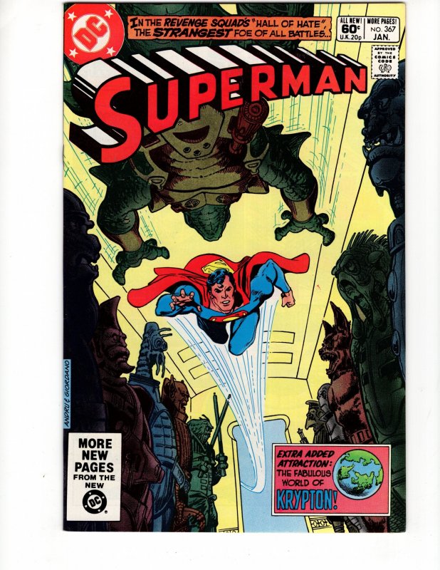 Superman #367 High Grade Bronze Age DC