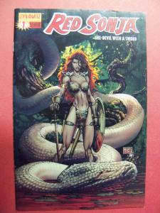 RED SONJA SHE DEVIL WITH A SWORD #1  MICHAEL TURNER COVER 2005