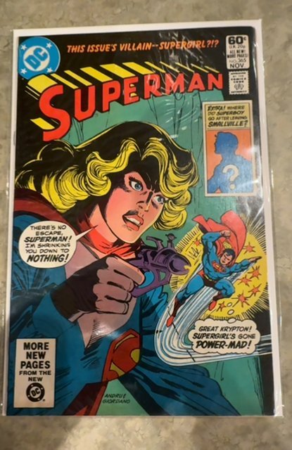 Superman #365 (1981) Supergirl 