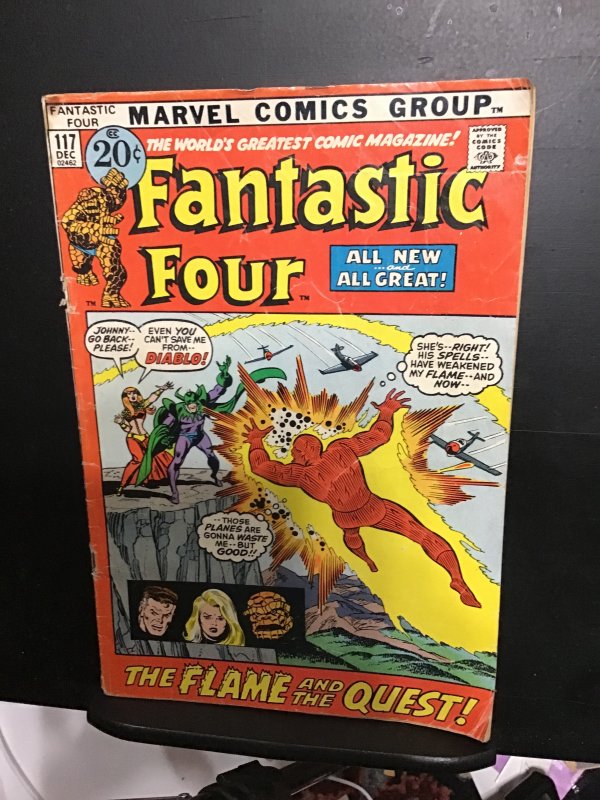 Fantastic Four #117 (1971)  Signed Archie Goodwin, writer, with certificate! VG