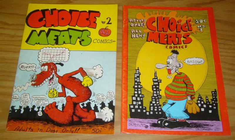 Choice Meats Comics #1-2 FN complete series - art spiegelman - underground (2nd)