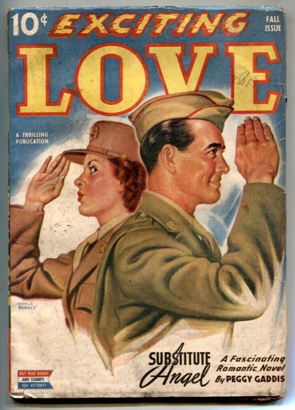 Exciting Love Pulp Fall 1943- Substitute Angel - Bergey cover