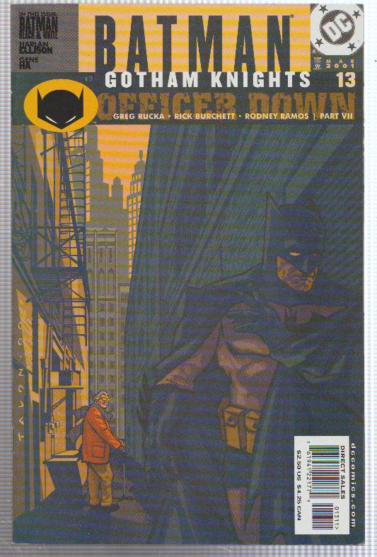 BATMAN GOTHAM KNIGHTS #13 - DC COMICS - BAGGED,& BOARDED - 2001