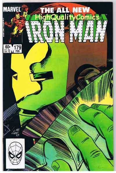 IRON MAN #179, NM, Jim Rhodes, ShellHead, McDonnell, 1968, more IM in store