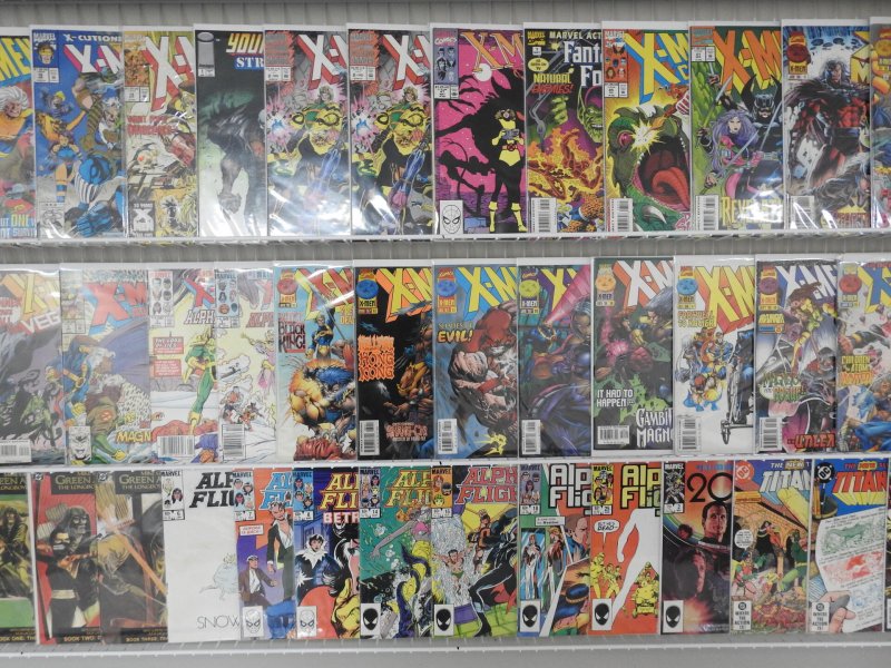 Huge Lot 120+ Comics W/ X-Men, X-Factor, Titans, +More Avg VF- Condition!