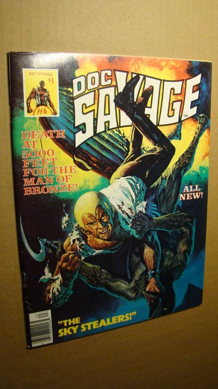 DOC SAVAGE 6 *NICE COPY* THE MAN OF BRONZE SCARCE CURTIS PULP 