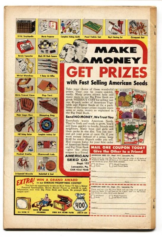 RIP HUNTER TIME MASTER #1-DC-1961-SCI FI ADVENTURE- MONSTER COVER VG-