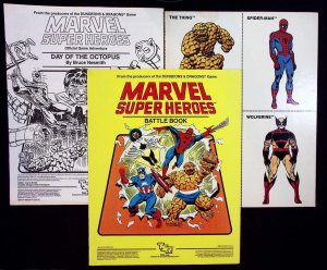 Marvel Super Heroes BATTLE BOOK 1984 TSR D&D RPG Role Playing-Day of the Octopus