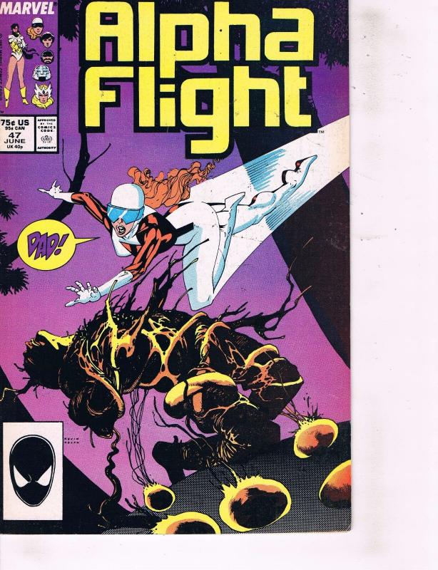 10 Alpha Flight Marvel Comic Books # 32 38 39 40 41 43 44 45 46 47 Wolverine MM4