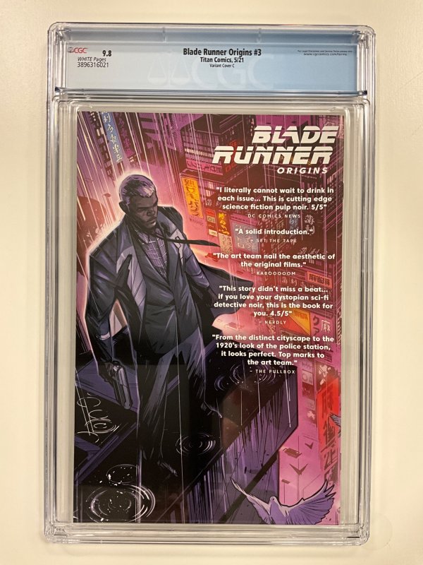 Blade Runner Origins #3 Variant Cover C CGC 9.8
