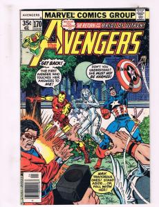 Avengers # 170 VF Marvel Comic Book Captain America Iron Man Hulk Thor AD2
